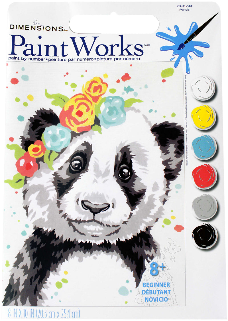 Peinture à numéros Panda 8X10"