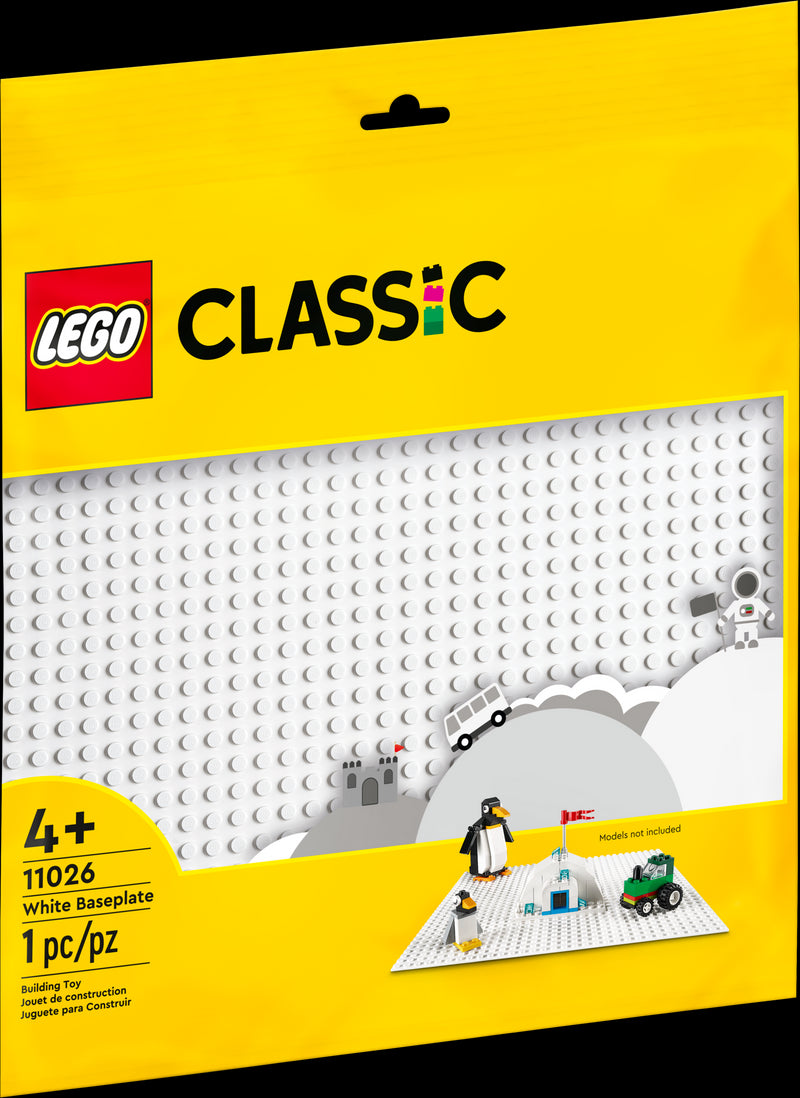 Plaque de base Lego blanche
