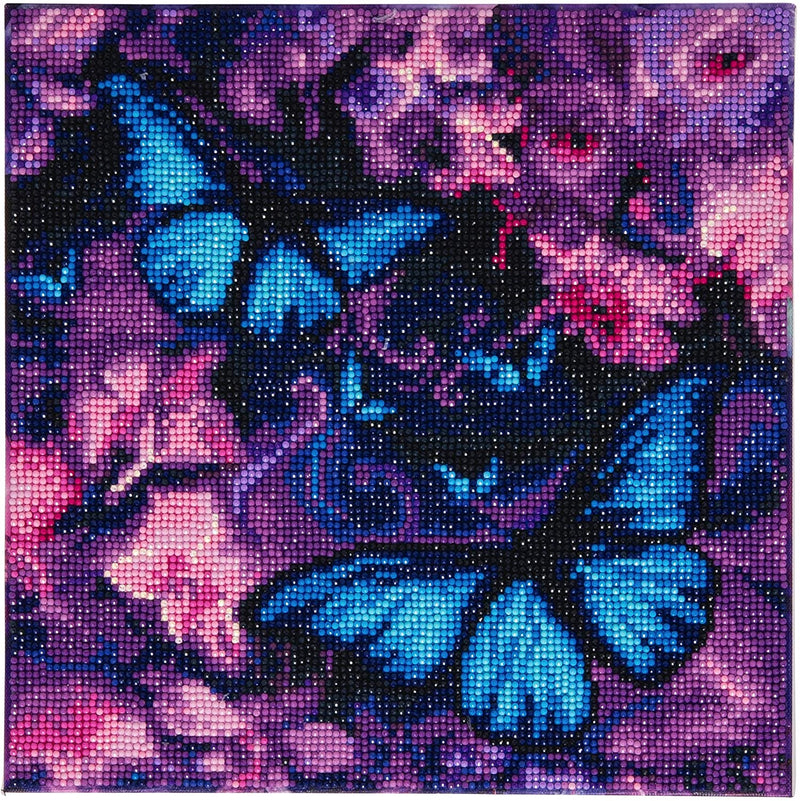 Crystal Art, papillons Bleu/violet