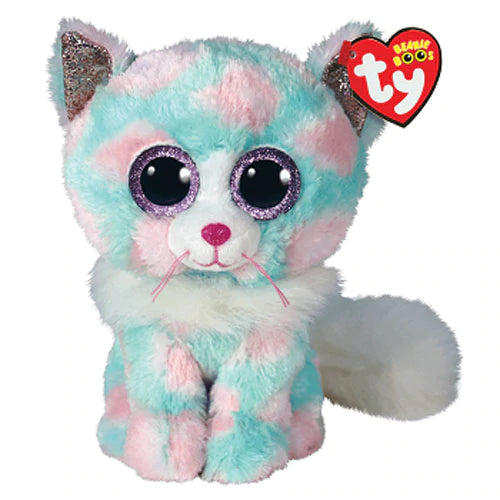 Peluche Chat pastel Opal 6"