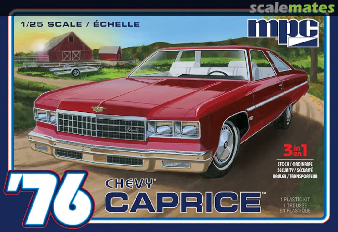 76 CHEVY CAPRICE W TRAILER, 2T 1/25