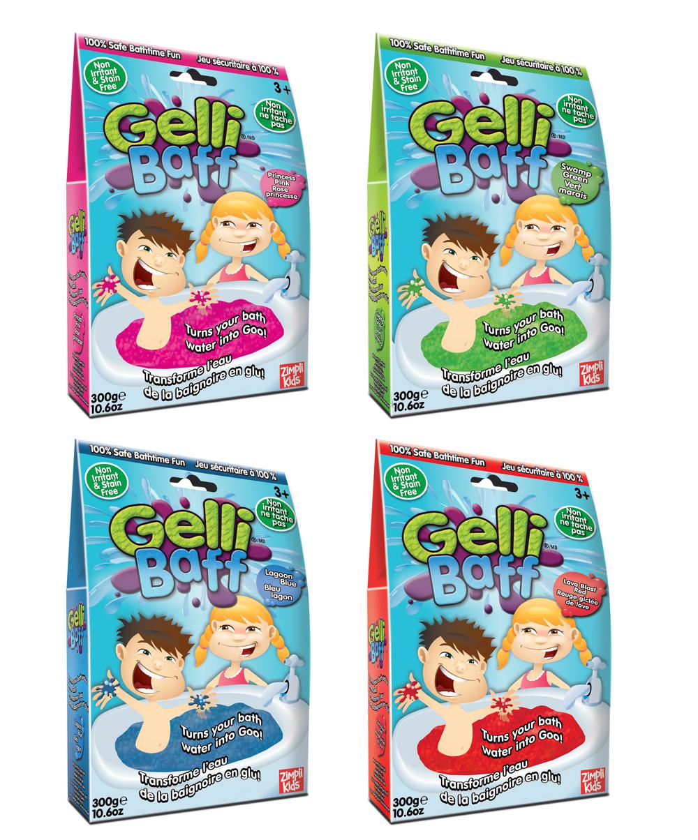 Gelli Baff - Gelée pour bain couleurs assorties