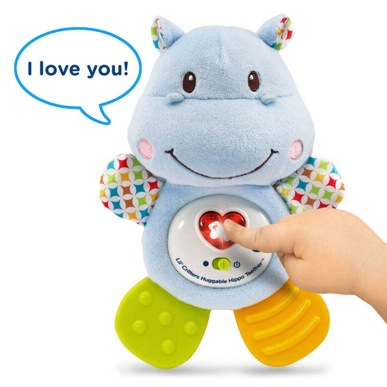 Lil' Critters Huggable Hippo Teether - English