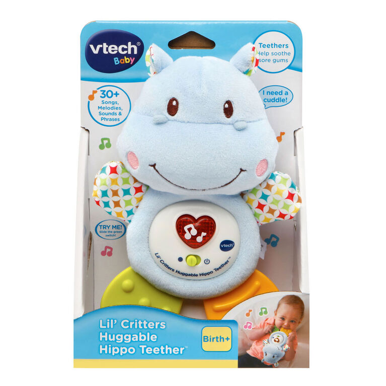 Lil' Critters Huggable Hippo Teether - English