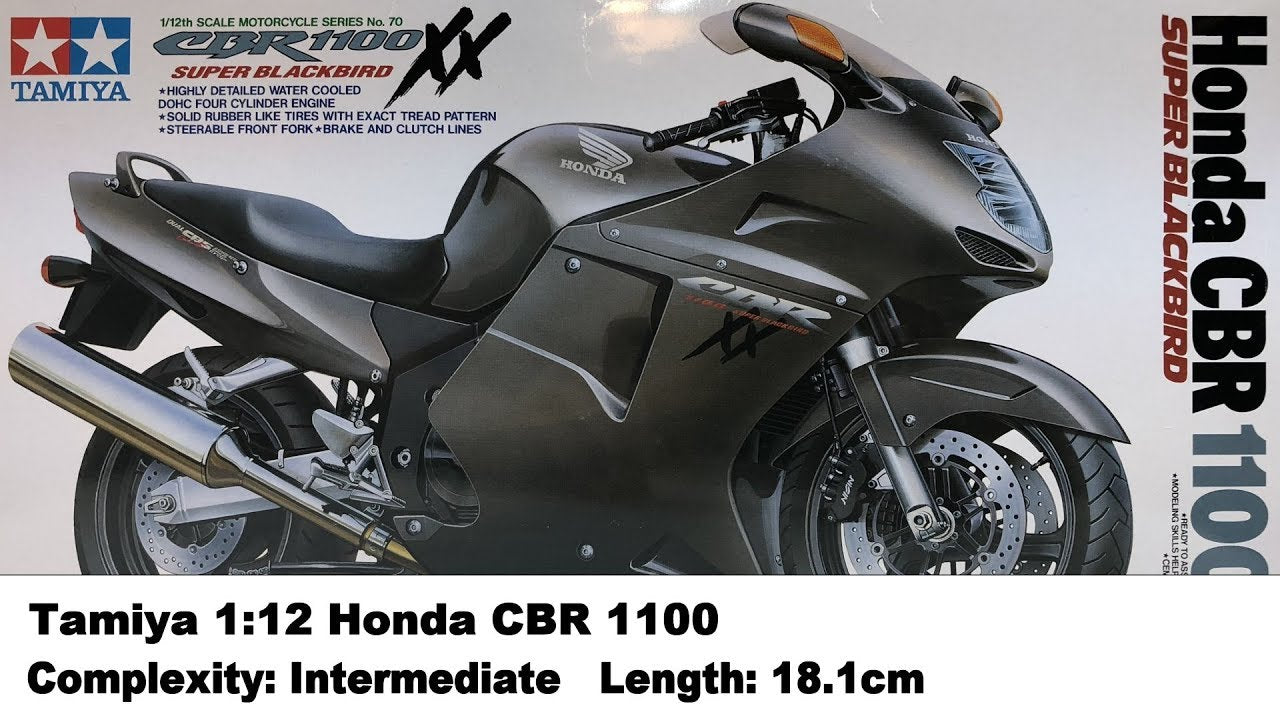 honda cbr 1100xx, super blackbird 1/12