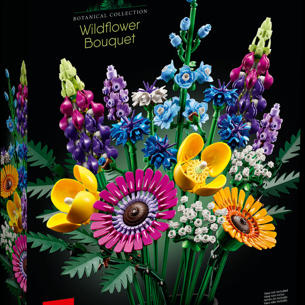 LEGO Icons 10313 Bouquet de Fleurs Sauvages, Plantes Artificielles ave