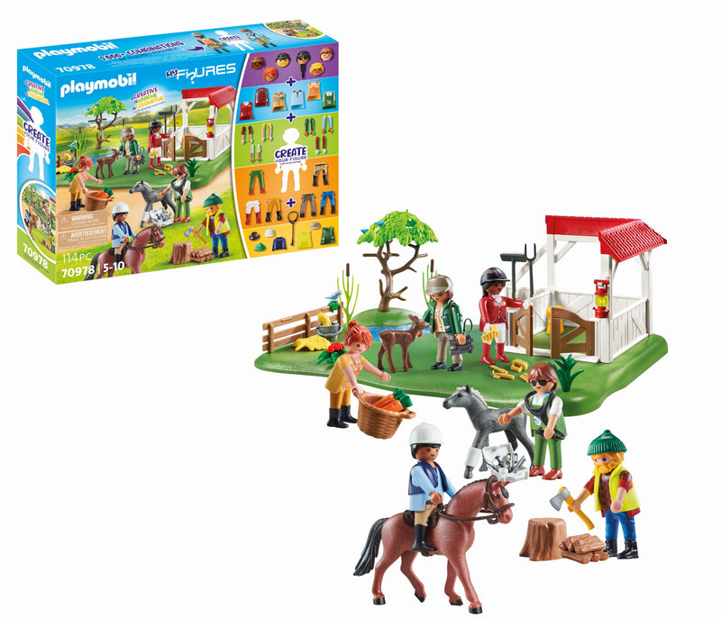 PLAYMOBIL - 70978 - My Figures: Ranch équestre - Figures