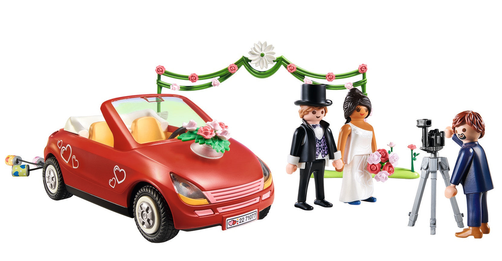 Playmobil, Couple de mariés photographe et voiture