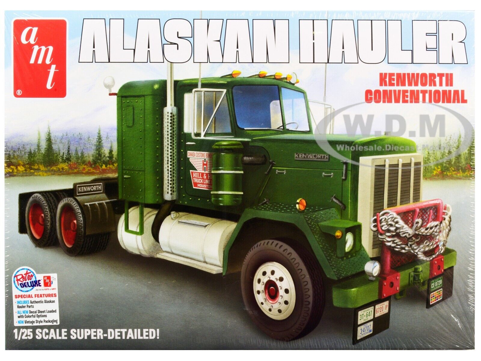 Modèle à coller alaskan hauler kenworth tractor