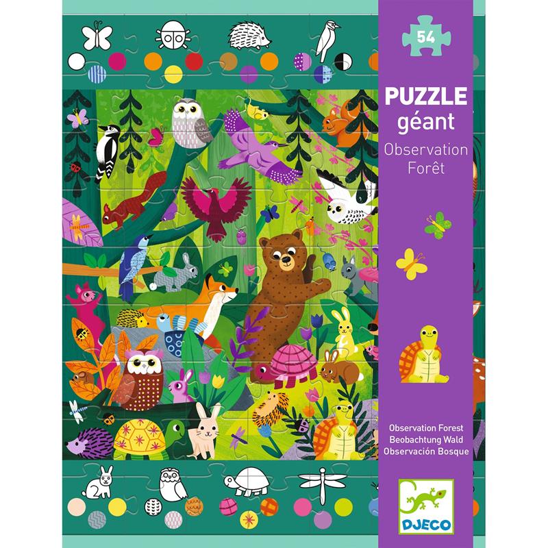 Puzzle géant / Observation forêt 54 pièces