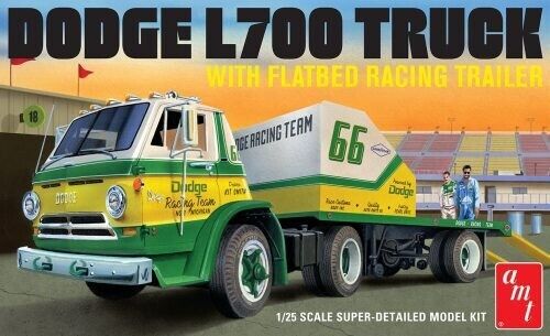 Modèle à coller 66 dodge l700 truck w flatbed 1/25