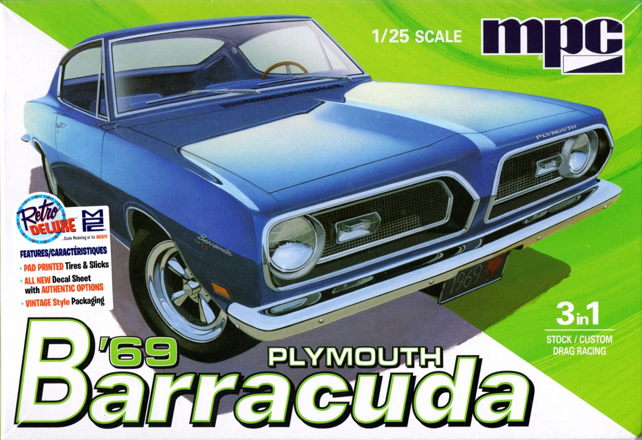 Modèle à coller 69 PLYMOUTH BARRACUDA  1/25