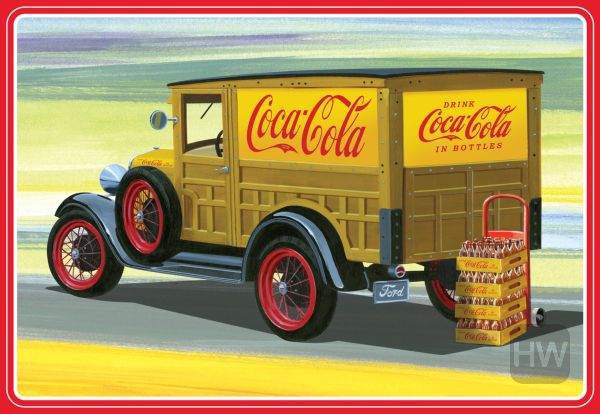 Modèle à coller  29 ford woody pickup, coke 1/25