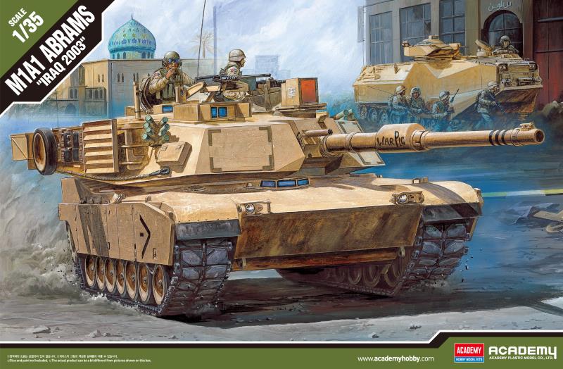 Modèle à coller Tank M1A1 Abrams Iraq 2003