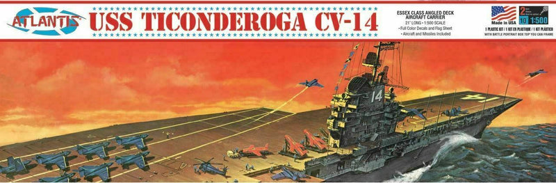 Modèle à coller USS Ticonderoga CV-14