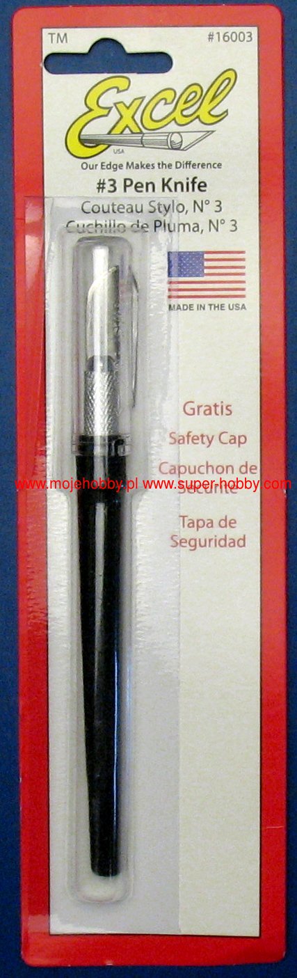 Couteau stylo N°3 avec capuchon de sécurité