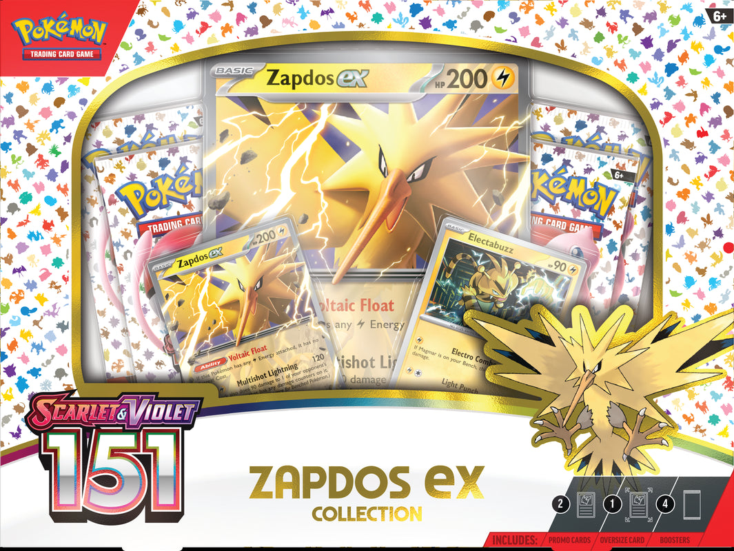 Pokemon Scarlet and Violet 151 Zapdos Ex Coll.