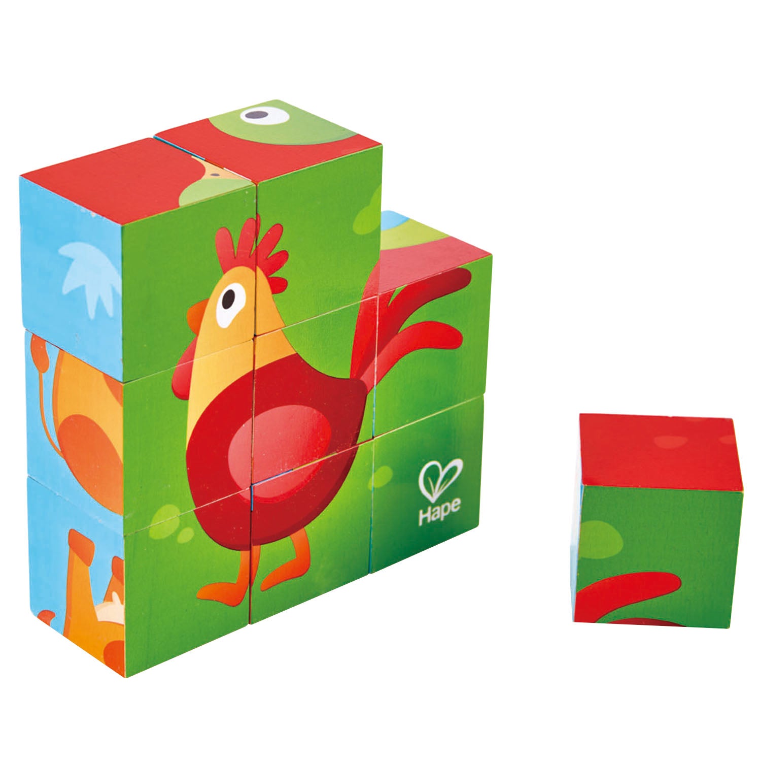 Puzzle cube animaux de la ferme