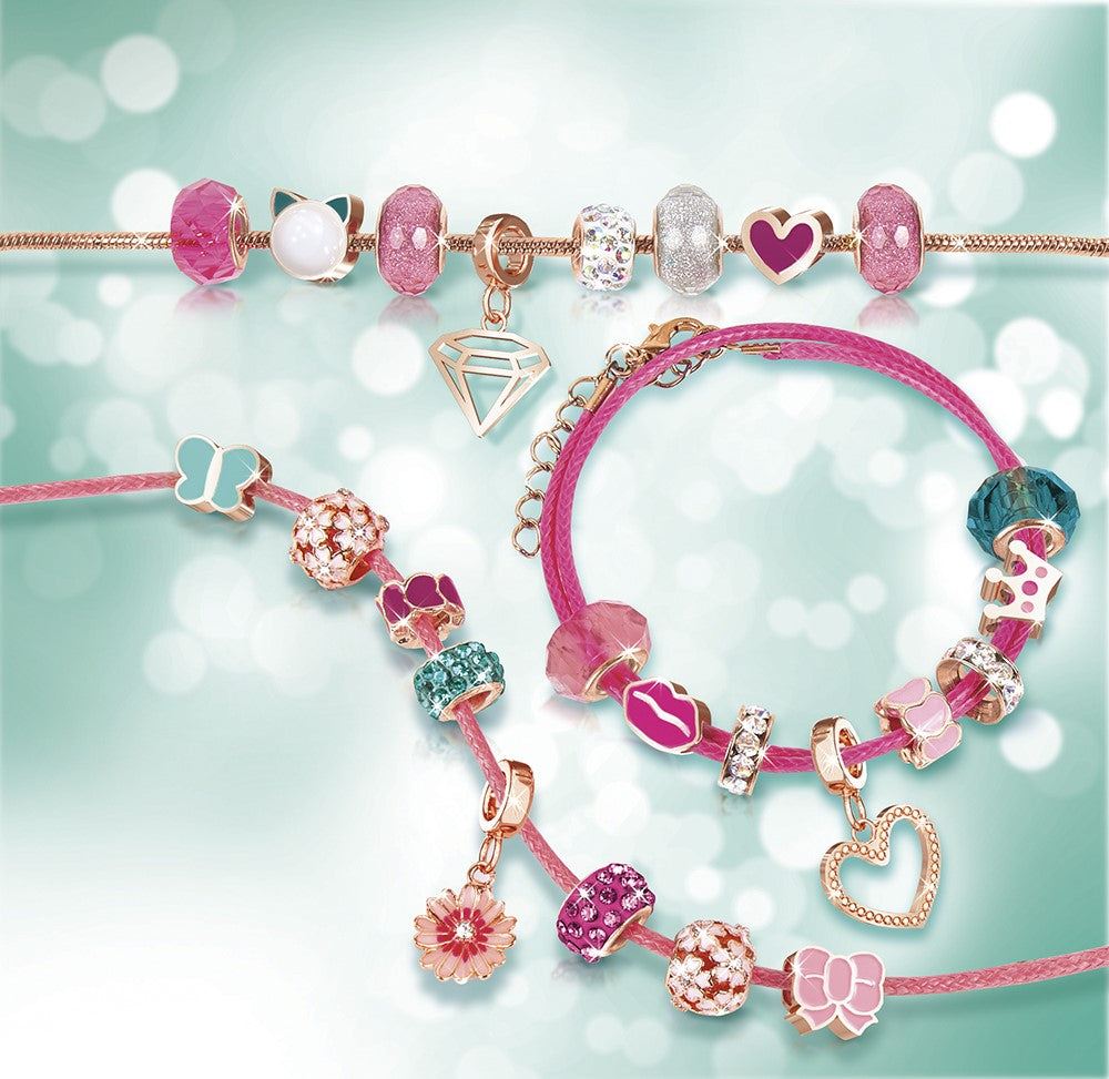 Make it real- Bracelets breloques envie de rose