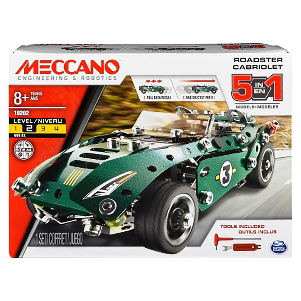 Meccano - Ensemble 5 modèles - Cabriolet