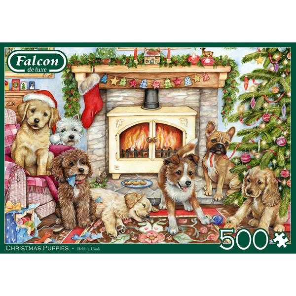 Falcon, Christmas Puppies, 500 pièces