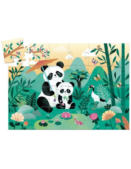 Puzzle Silhouette Léo le panda 24 pcs