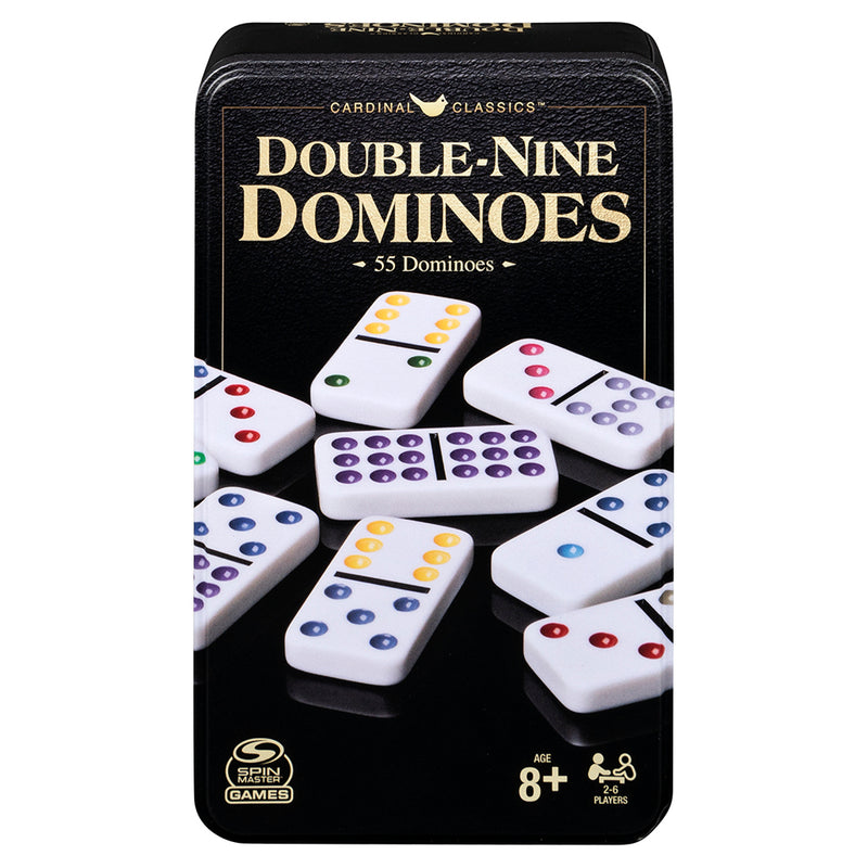Domino couleur double 9 boite métal
