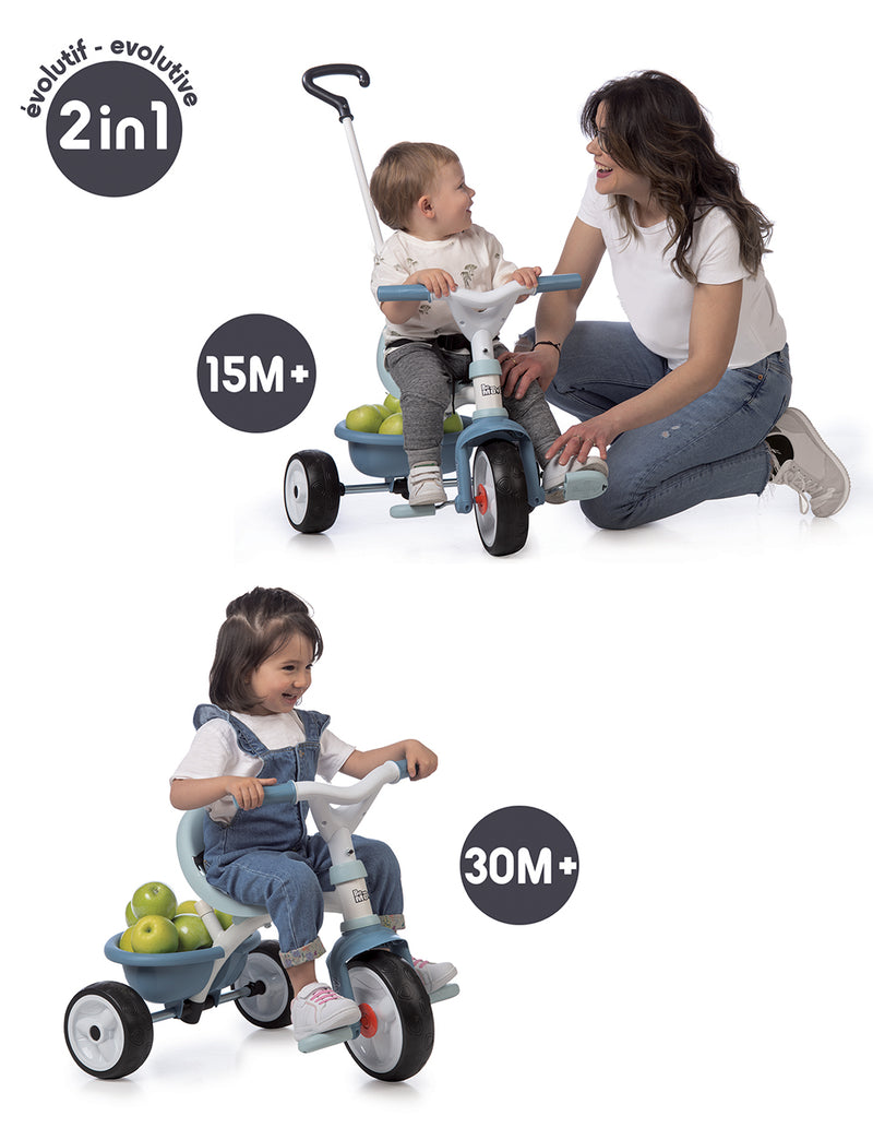 Tricycle Smoby, tricycle évolutif pour bébé et enfant