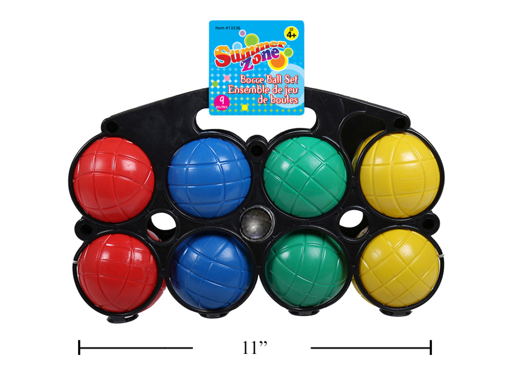 Ensemble de jeu de pétanque en plastique 9 pièces