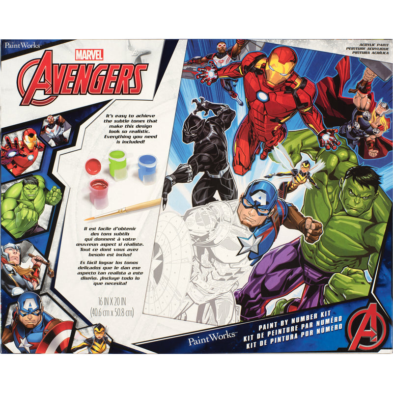 Peinture à numéros Avengers 16x20