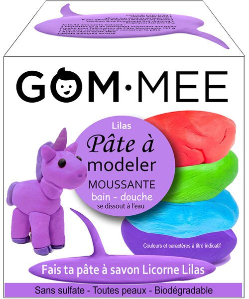 Pâte à modeler moussante LICORNE LILAS