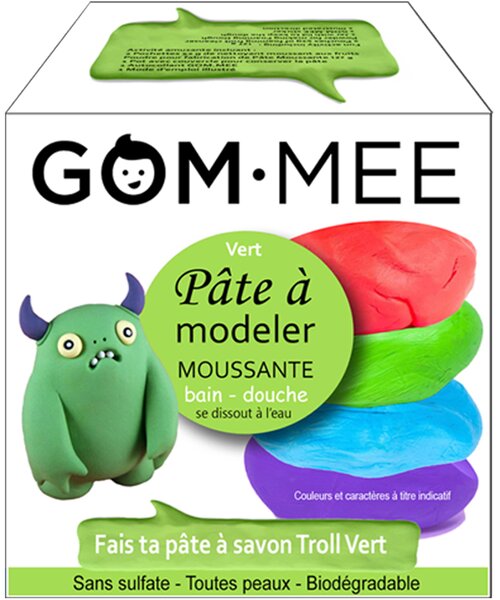 Pâte à modeler moussante TROLL VERT