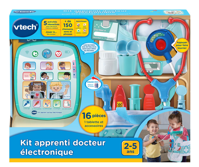 Kit apprenti docteur électronique - Kit pour jouer au docteur, 2 - 5 ans