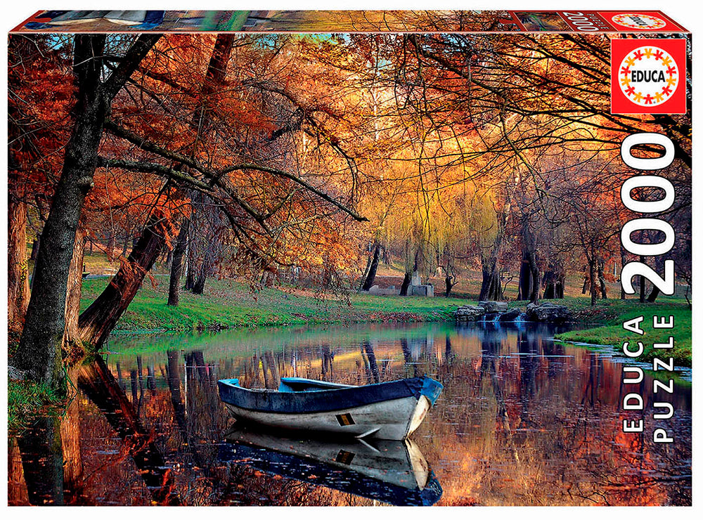 Bateau sur le lac, casse-tête de 2000 pièces