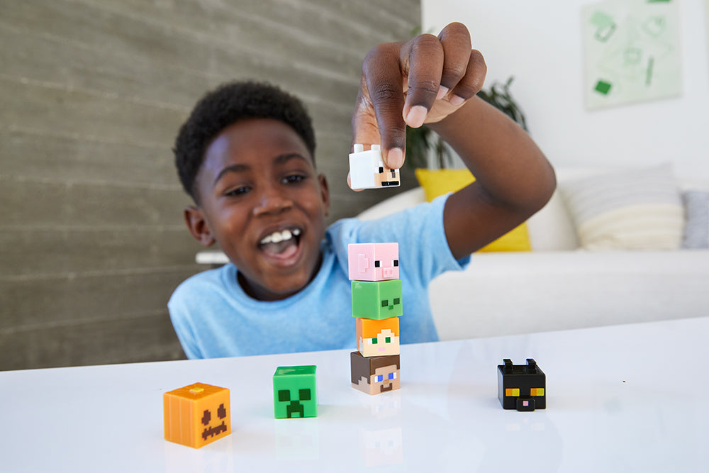 Minecraft - Mini Figurine tête mobile assorties