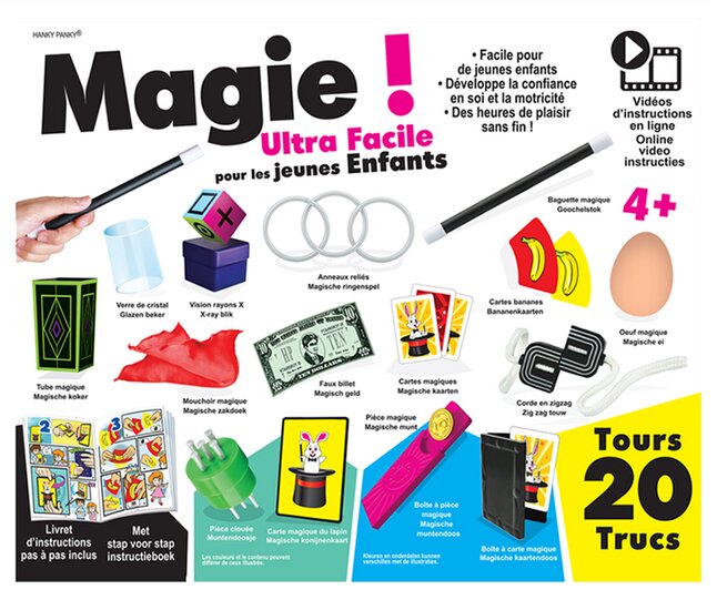 Kit de tours de magie pour débutants, accessoire de magie simple, ensemble  de puzzle pour enfants, tours de magicien passionnants, spectacle de  performance, cadeaux d'anniversaire pour garçons - AliExpress
