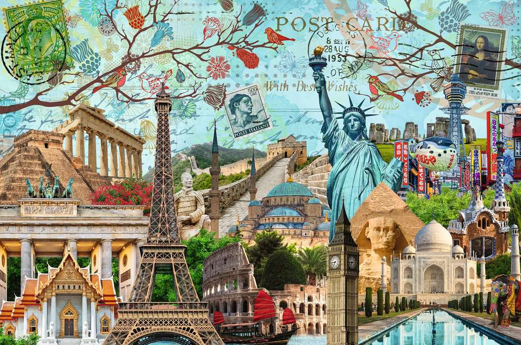 Collage de grandes villes  5 000 pièces