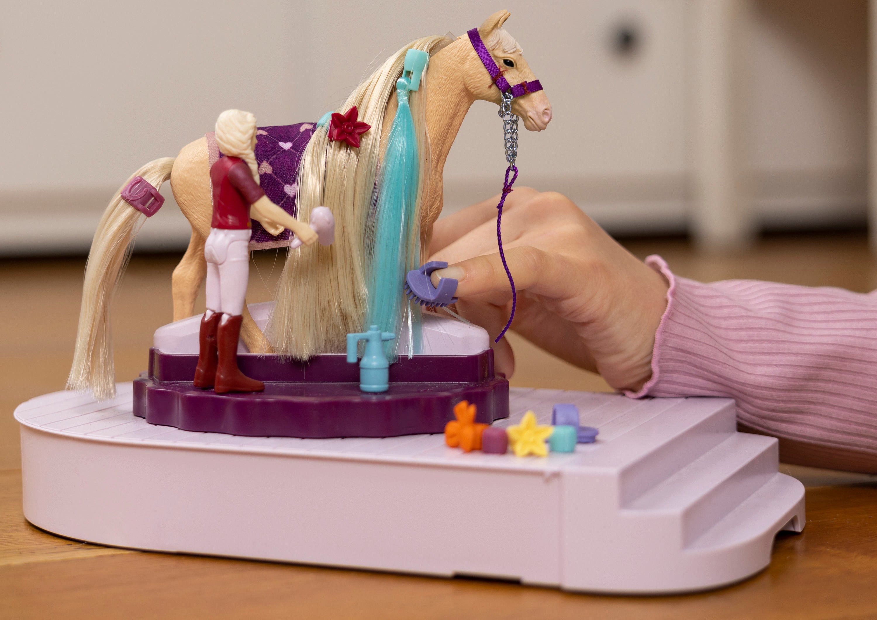 Figurine Station de soins pour chevaux