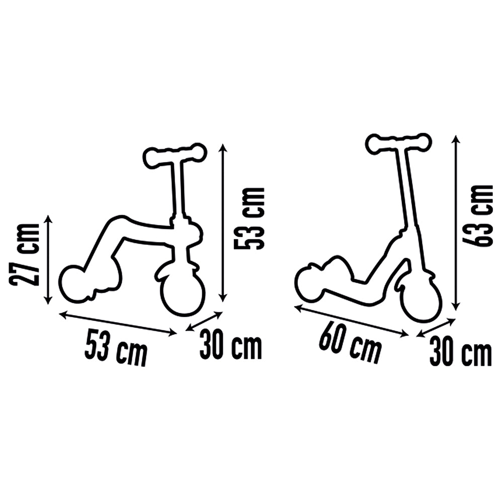 Smoby - Trottinette réversible 2 en 1