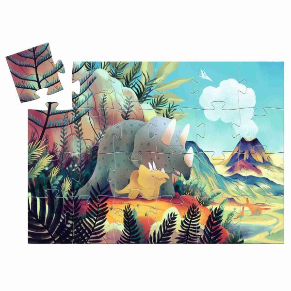 Puzzle silhouette Théo le dino - 24 pcs