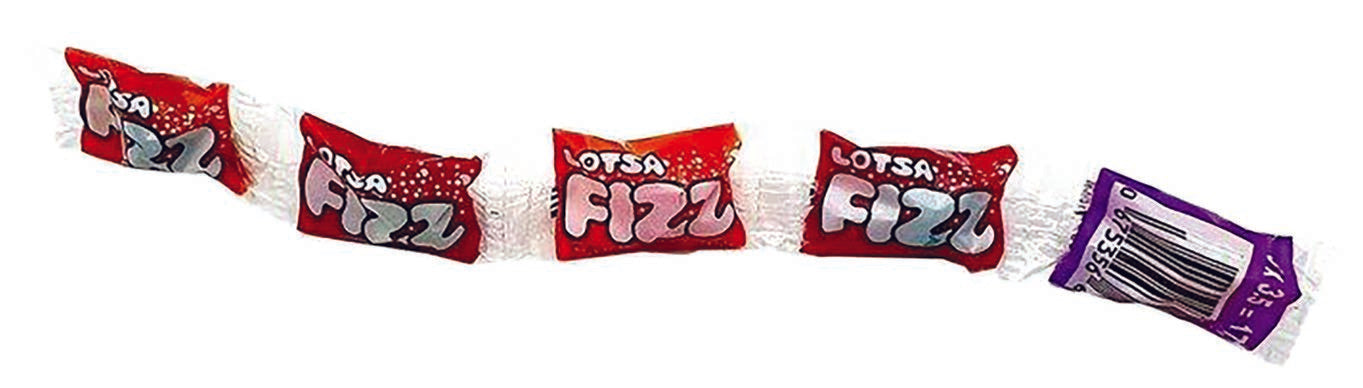 Lotsa fizz, bande de bonbons surette 17.5g