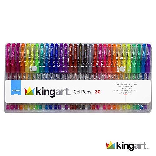 Ensemble de 30 stylos gel Kingart