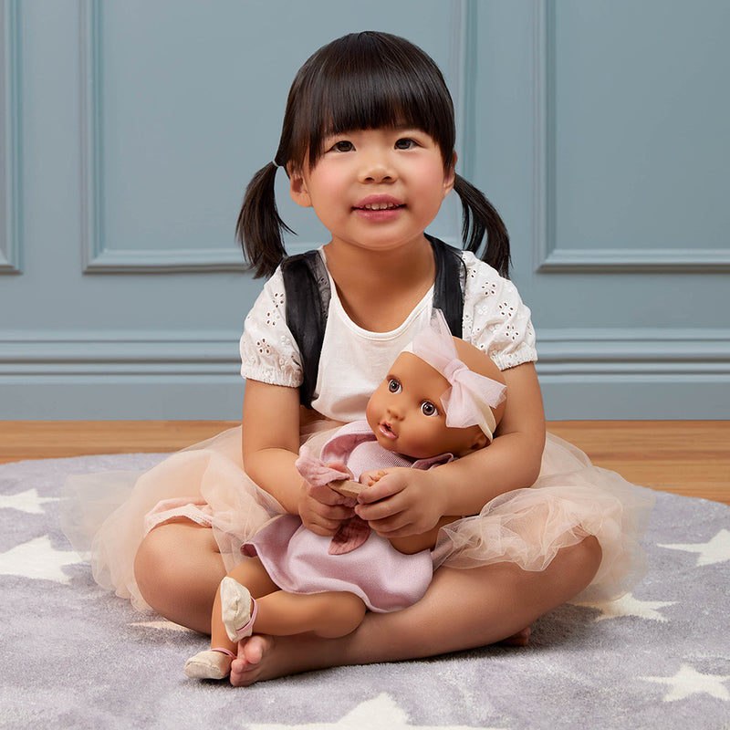 Babi - Robe rose pour poupée bébé et souliers