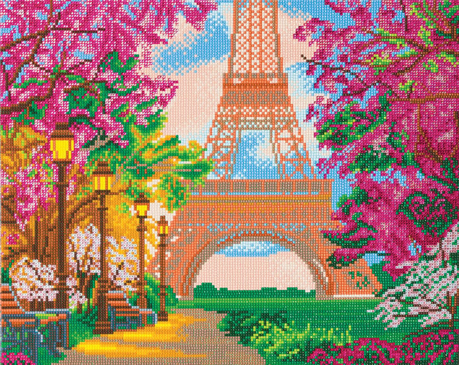 Crystal Art sur cadre : Tour Eiffel
