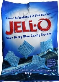 Jell-O baie bleue sure