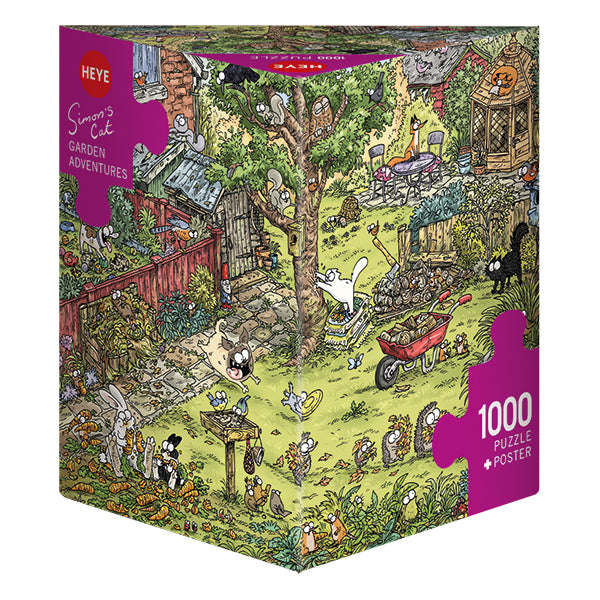 Heye Simon Cat's - Garden Adventure, 1000 pièces