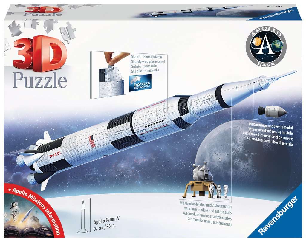 Appolo Saturn V Rocket 3D de 440 pièces