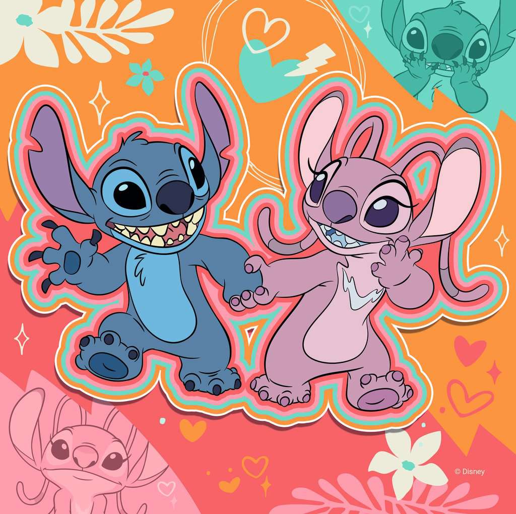 Jouer toute la journée Disney Stitch, 3 x 49 pcs