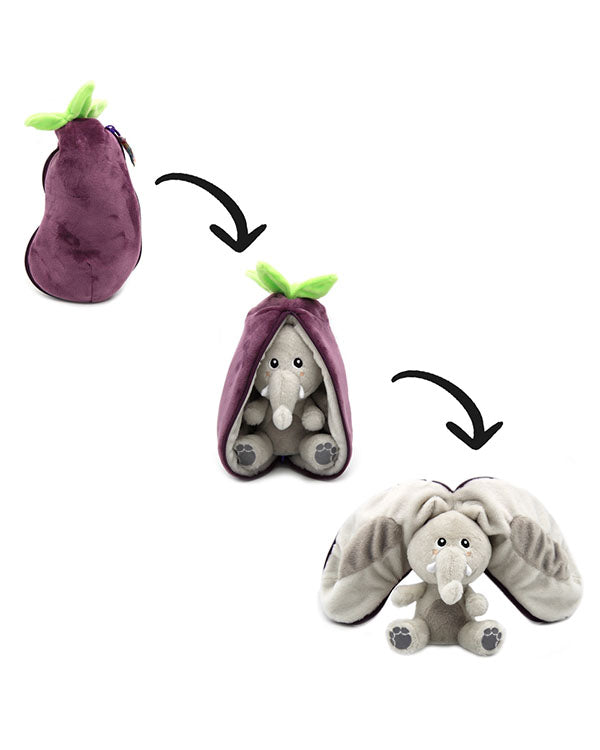 Flipetz Velvel l'aubergine - éléphant