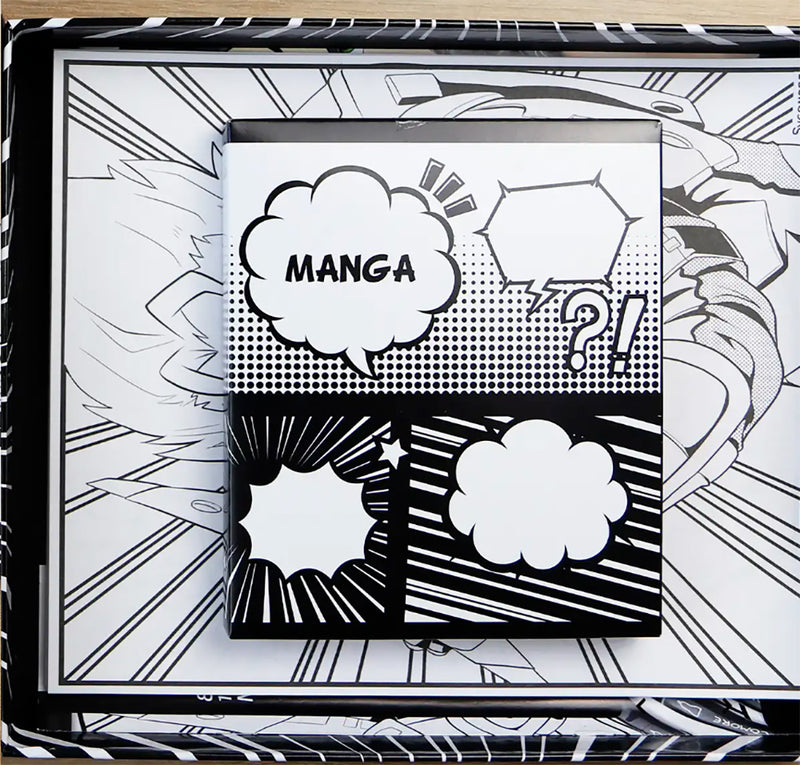 10 tableaux et marqueurs Manga Héro